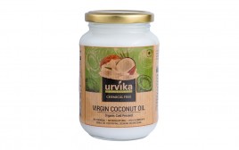 Urvika Virgin Coconut Oil Organic Cold Pressed  Plastic Jar  400 grams